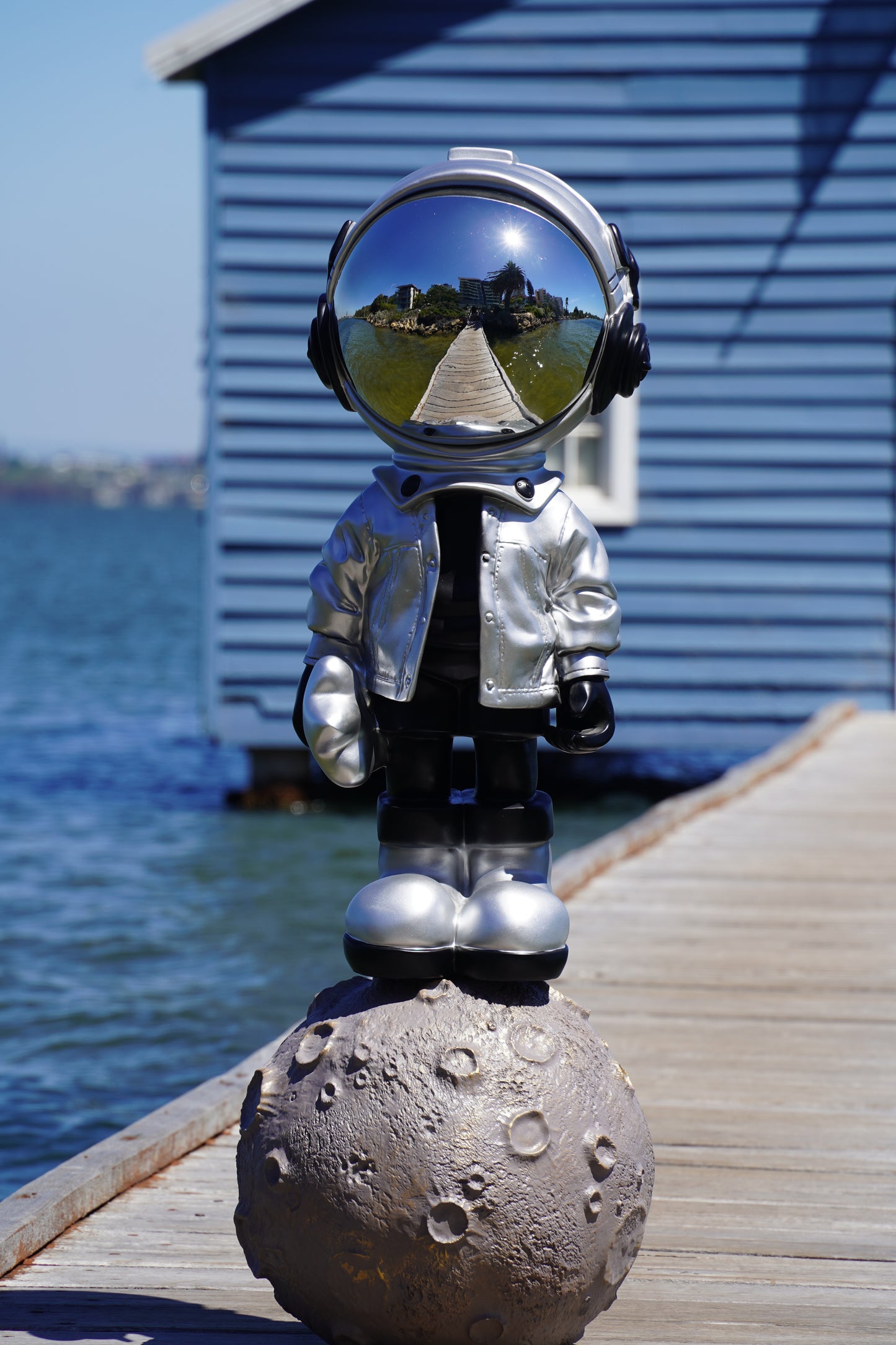 Lunar Explorer Tall Statue