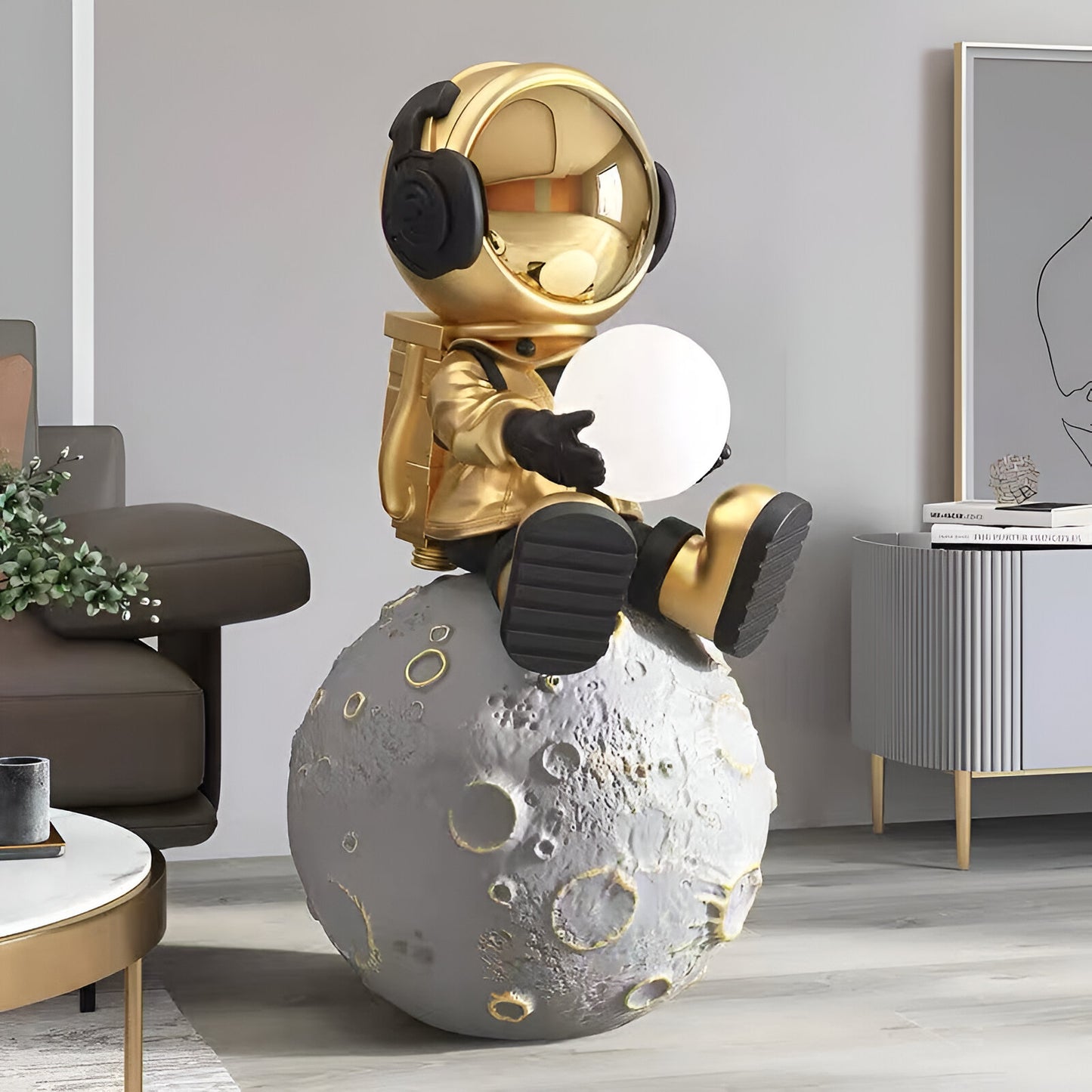 Cosmic Explorer Astronaut Moon Light