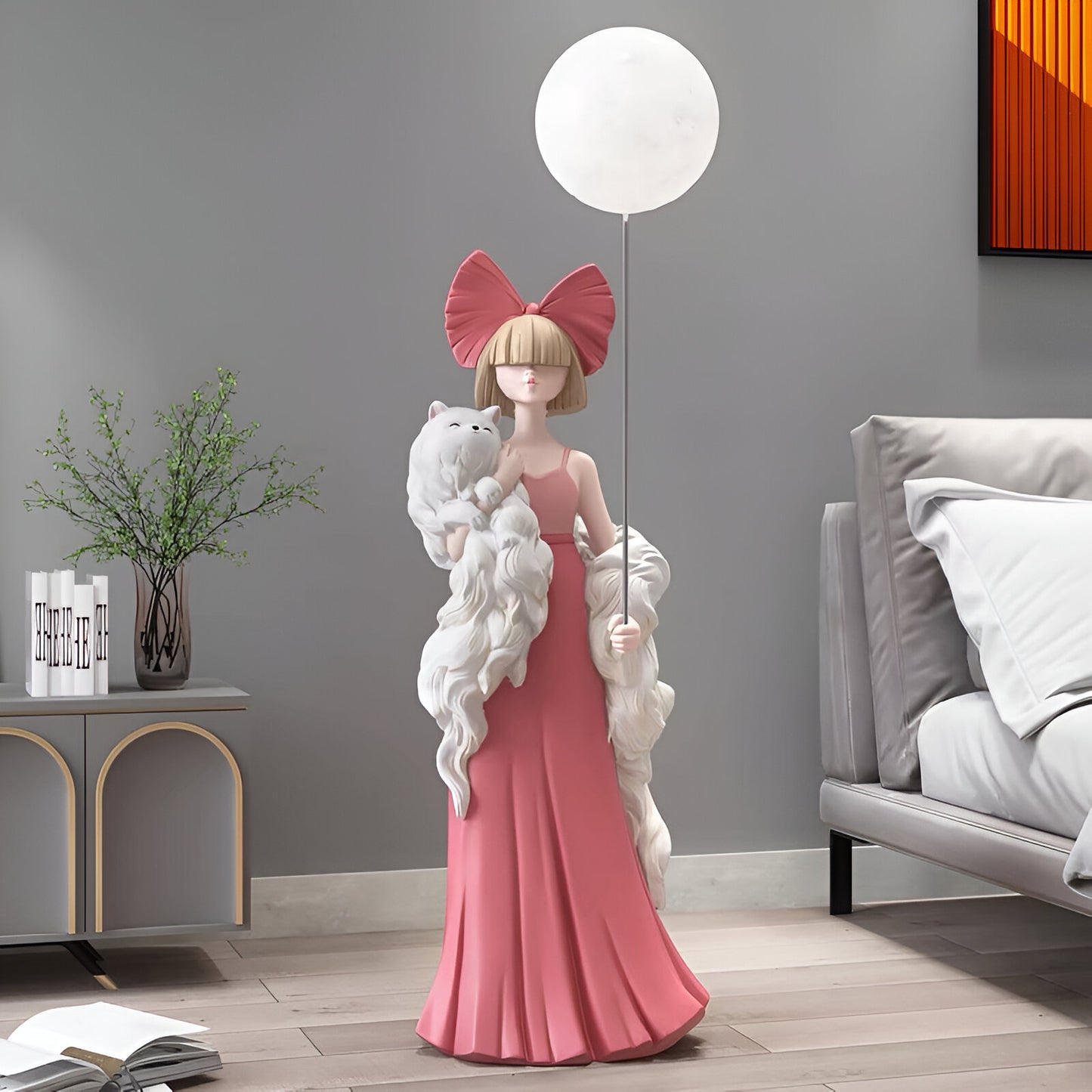 Amy Kitty Light Statue